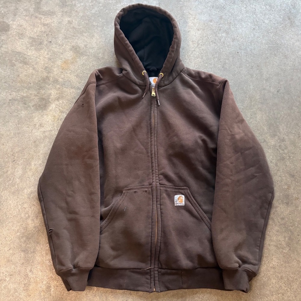 Vintage Y2K Distressed Carhartt Full Zip hoodie